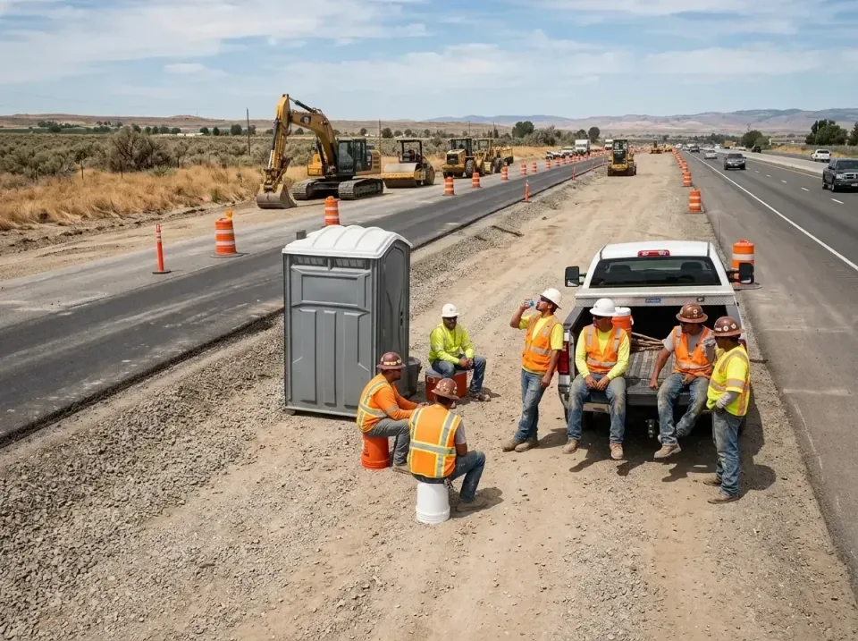 highway-road-construction-crew-007 — frequently asked questions, Porta Potty and Restroom Rentals in Red Bay, AL